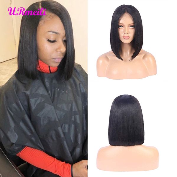 

bob ombre wigs for black woman indian remy full lace wig 150%Â density human hair lace front wigs alibaba perruques de cheveux humains, Black;brown