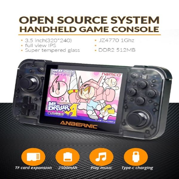 

rg350 ретро игровой консоли 64-битной консоли handheld 3,5-дюймовый ips-экран двухъядерный