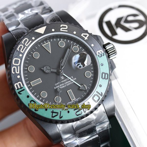 

ks version 116718-ln-78208 m126710blnr gmt black&green bezel eta 2836-2 automatic movement 116710 mens watch sapphire designer watches, Slivery;brown