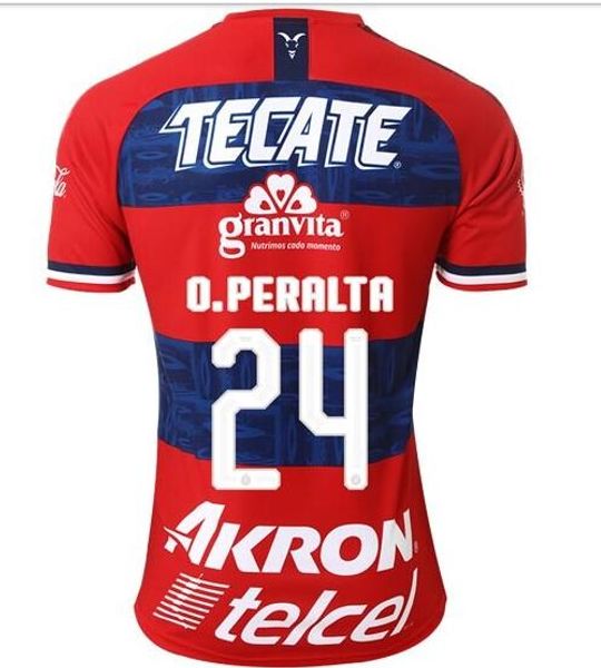 

Chivas Home Customized 19-20 7 O.PINEDA #20 J.MOLINA 24 O.Peralta 9 A.Pulido 11 I.BRIZUELA 13 Gael Sandoval Thai Quality Soccer Jerseys