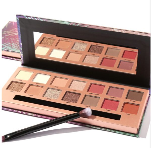 

14 colors eye shadow palette matte glitter high pigment in ins palette eyeshadow with brush eyes makeup eyeshadow