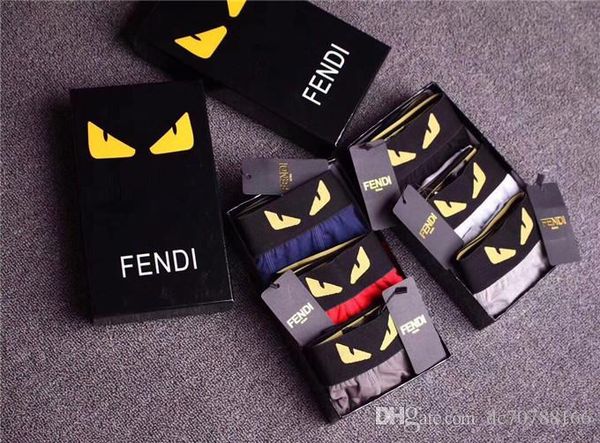 

luxury brand designer breathable men underwears soft mens boxers brief letter underpants mens shorts g2 fendi, Black;white