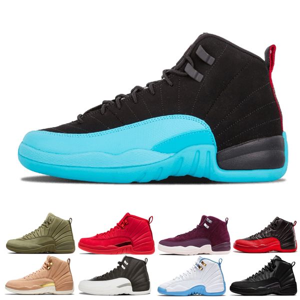 

12 12s Mens Basketball Shoes 2019 New Michigan Wntr Gym Red NYC OVO Wool XII Designer Shoes Sport Sneakers Trainers Size 40-47