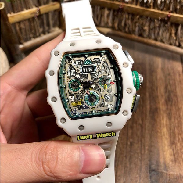 

лђее каево rm11-03rg flyback chrono skeleton zifferblatt atz белй кеѬамиекий коѬпђ miyota меани, Slivery;brown