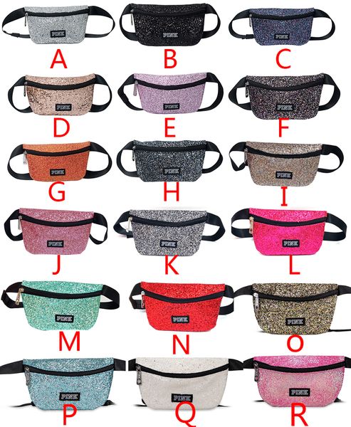 

Pink letter wai t bag equin fanny pack waterproof beach bag fa hion women cro body houlder bag 18 color