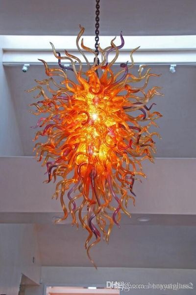 

fancy warm yellow lamps led pendant lamps modern style hand blown chandelier lighting ground floor decor chandeliers
