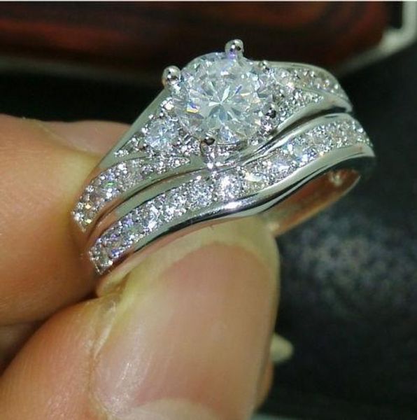 

retro low price jewelry 10kt white gold filled white z weeding ring, Silver