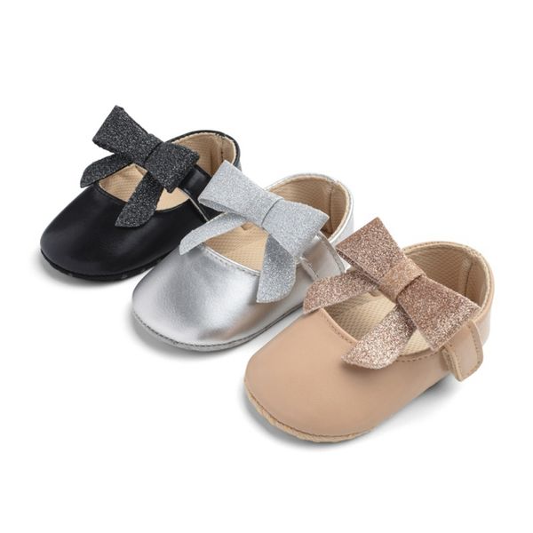 

bow fringe soft soled non-slip footwear crib shoes baby pu leather first walkers baby boy girl moccasins moccs shoes