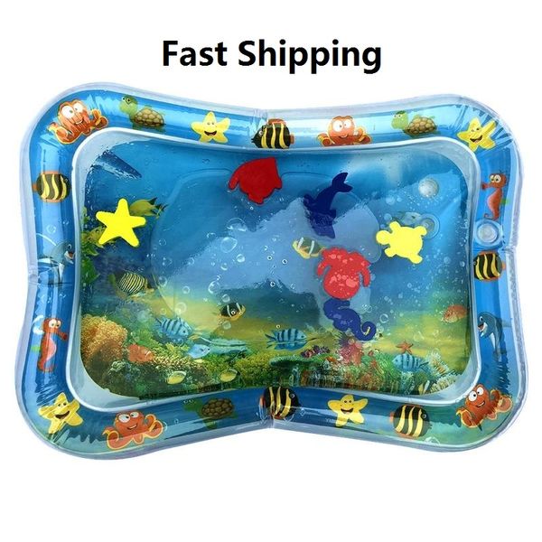 

18 designs baby kids water play mat inflatable infant tummy time playmat toddler for baby fun activity play center dropship