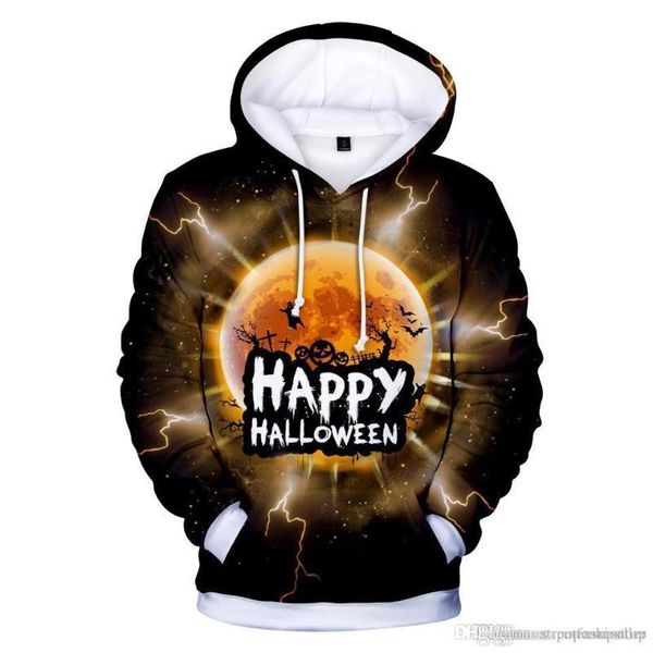 

hoodies men women autumn spring holiday sweatshirs happy halloween 19ss pumpkin halloween, Black