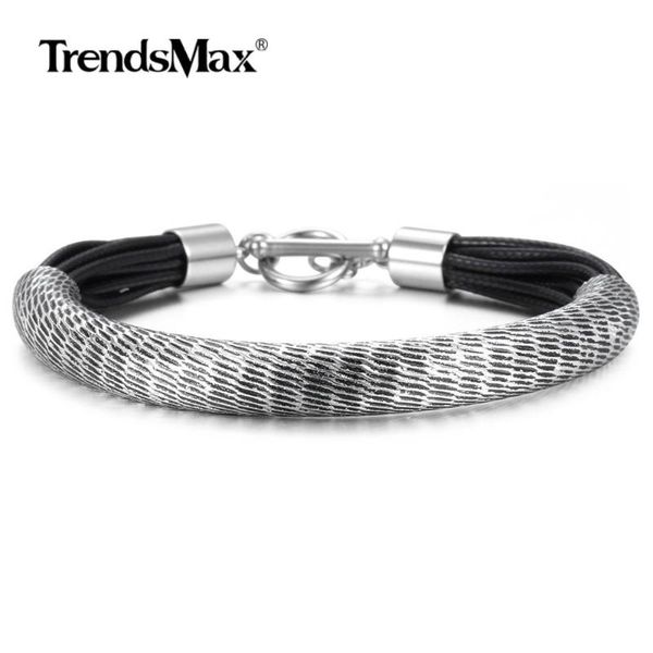

charm bracelets unique layered leather for men boys carved bangle toggle clasp 8inch fashion male jewelry gifts dlb188, Golden;silver