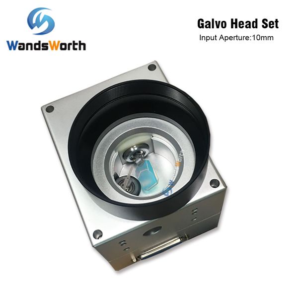 

fiber laser scanning galvo head 1064nm input aperture10mm galvanometer scanner with power supply set