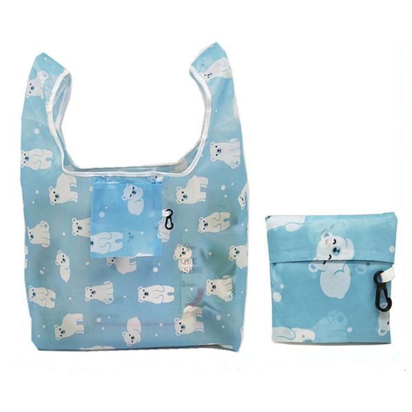 

portable shopping bag foldable square fashion environmental friendly reusable shopper bags for outdoor supermarket storage