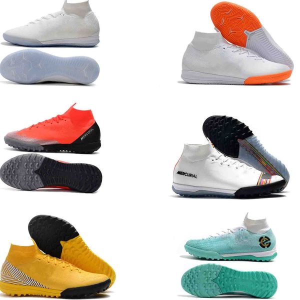 

7 colors mercurial superfly vi 360 elite fg 6 xii 12 cr7 ronaldo neymar mens women boys high soccer shoes football boots cleats size us 3-11