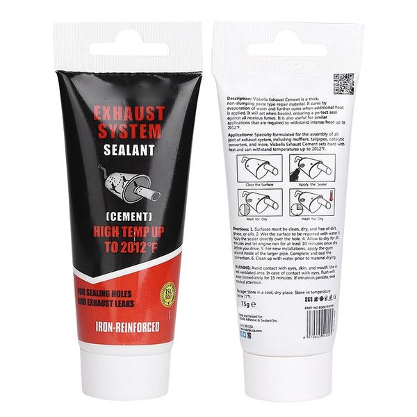 

car exhaust system pipe repair kit high temperature to 1100c cement sealant #25