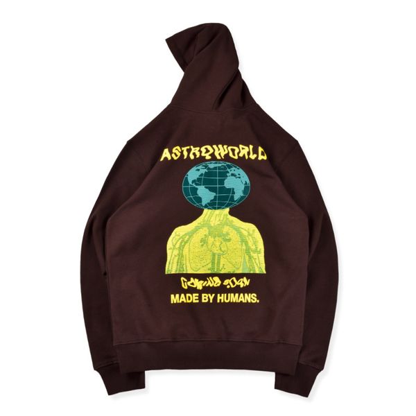 

mens designer hoodies travis scott astroworld cactus jack astroworld fashion brand hoodie loose men hooded pullover sweater s-xl, Black