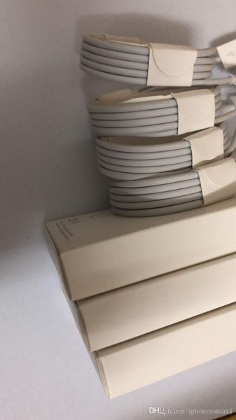 

100pc i5 6 7 generation cable a original oem quality 1m 3ft u b data ync charger cable for ip 5 6 7 8 x x max with retail package box