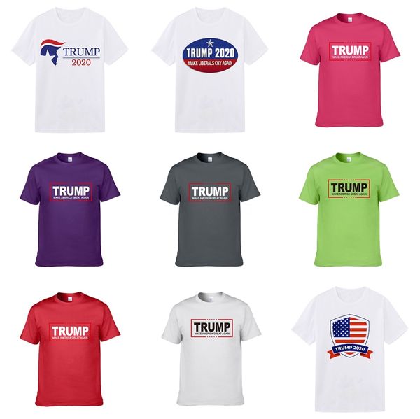 

2020 designers summer men trump t shirts letter printing for woman head luxurious letter t shirt mens clothing short sleeve tshirt women, White;black