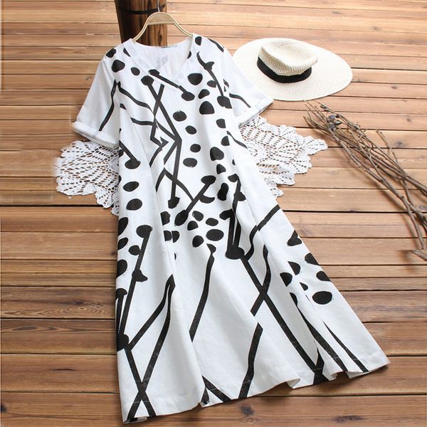 

women summer loose dress short sleeve v neck print loose long party maxi dresses summer dress 2019 beach dresses vestidos new, Black;gray