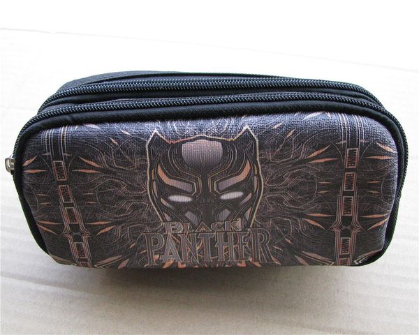 

women handbags black panther cartoon pencil bags canvas pen case stationery large capacity zipper make up bag cosmetic bags