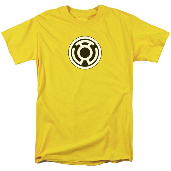 

yellow lantern sinestro corps licensed tee shirt s-3xl cool casual tee shirt, White;black