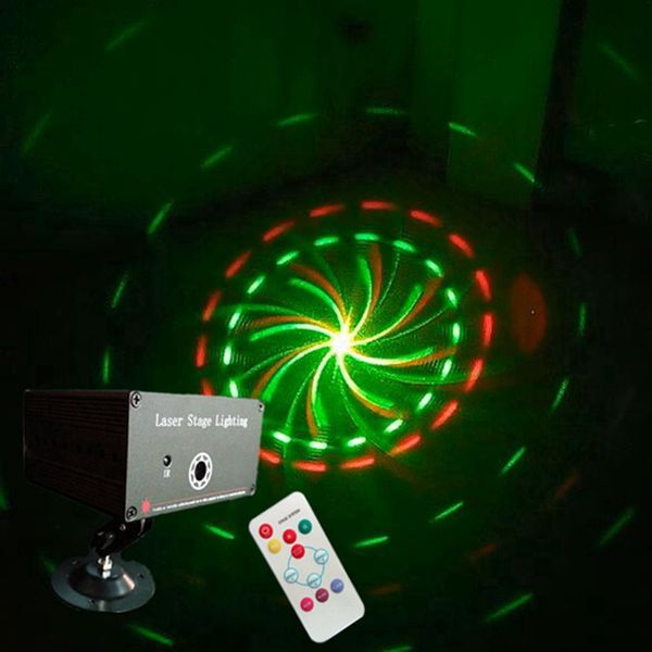 

мини-красный зеленый лазерный проектор light dj disco party light club music новогоднее украшение для дома ротационный лазерный сценический