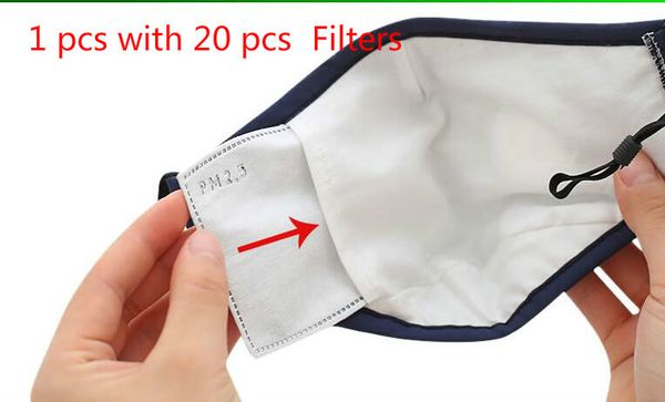 

10-20pcs/pack 5 layers activated carbon filter non-woven pm2.5 anti haze mouth replaceable filter-slice with 1 mask
