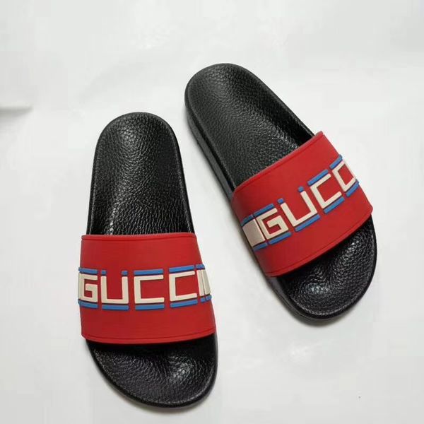

New G men women slippers letters studs flat heels unisex sandal transparent slippers slide sandals outdoor beach flip flops 35-45