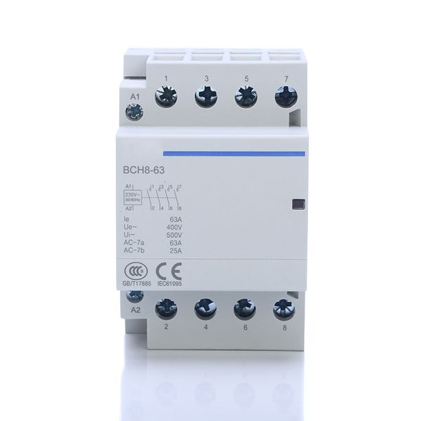 

ac contactor 4no/4nc din rail household durable ac contactor relay lad-sale