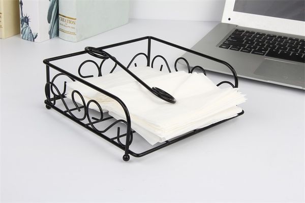 

simple wrought iron kitchen paper towel basket l restaurant paper towel rack family party table napkin storage rack