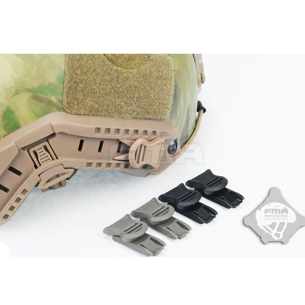 

new fma goggle strap swivel clips 19mm wide helmet rail mount bk/de/fg tb315
