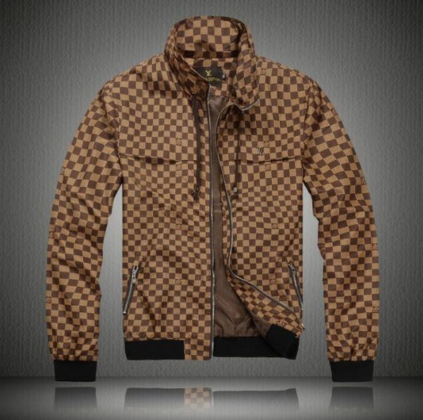 

New men jacket dolce brand gabbana men de igner jacket crown print ca ual fa hion cotton top motion coat, Black;brown