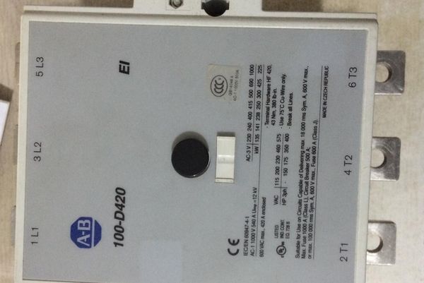 

контактор 100-d420 восстановлен с коробкой, 99% новый вид, как новый