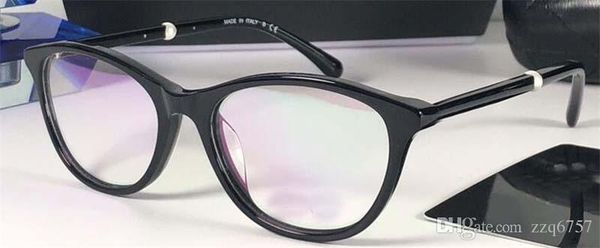 

new selling fashion optical glasses women cat eye square simple frame popular generous casual style transparent lens frame 3377, Black