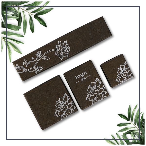 

[ddisplay]lotus anti-brass tiny jewelry box glamour ring boxes wayfair earring small jewelry display personalized necklace package box, Black;white