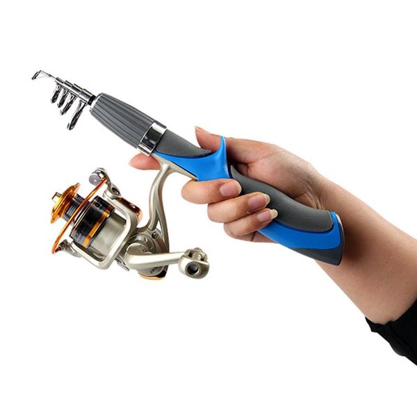 

1.2/1.4m sea fishing rod glass steel travel portable fishing pole tackle tool do2