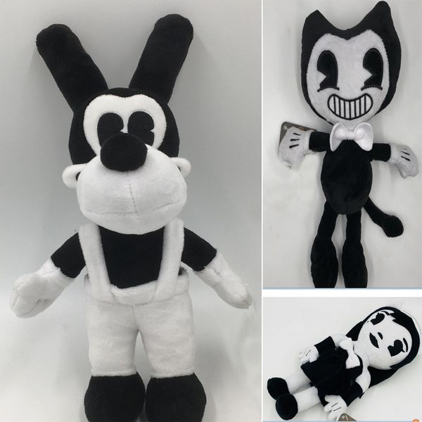 

bendy boris alice angel plush doll ink machine soft stuffed thriller figure toys for kids xmas halloween gifts 30cm fa2717