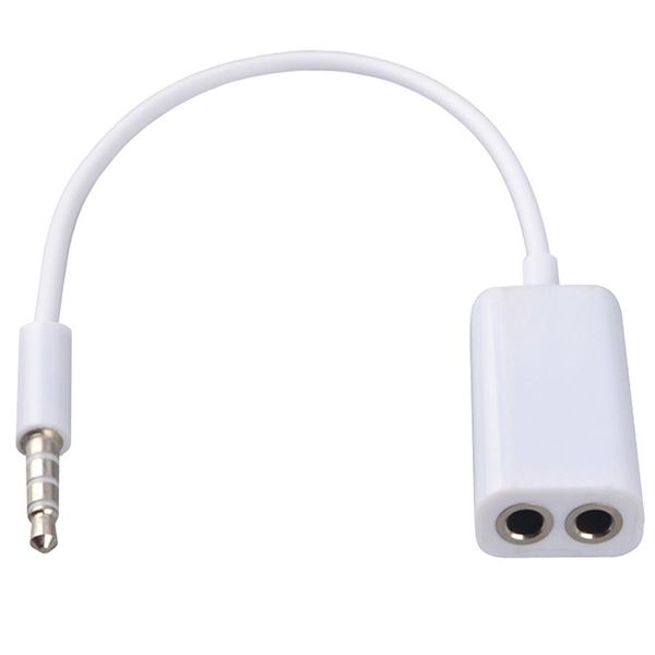

3.5mm double jack splitter audio share music cable adapter for earphones