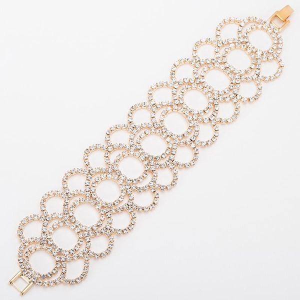 

yfjewe for women silver gold color fashion charm bijoux bracelets wedding accessories b155, Black