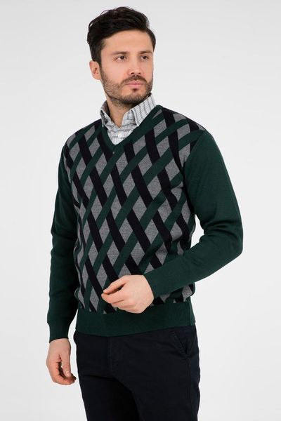 

men's sweaters buratti v-neck sweater male 447064, White;black