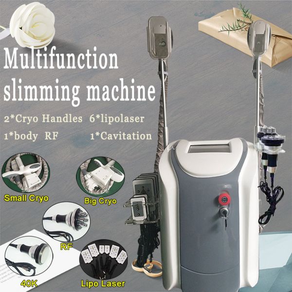 

fat e slimming new machine 2 hands cool cryolipolysis weight loss cavitation rf lipo laser machine new cryo handles