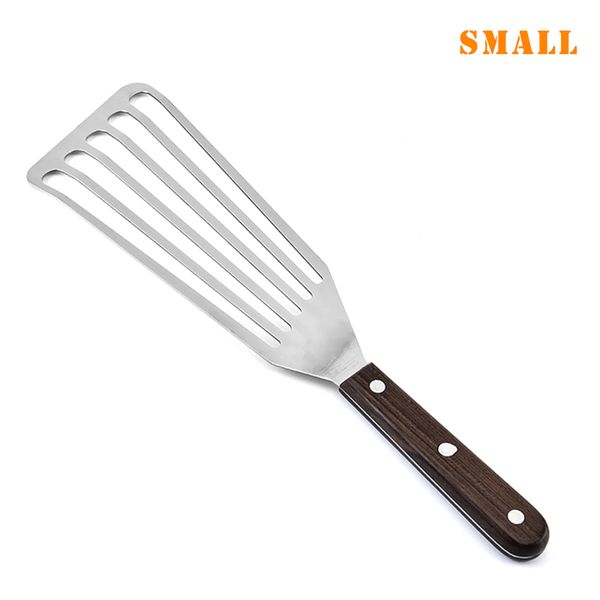 

1 pcs slotted turner fish spatula stainless steel flexible kitchen barbecue spatula tsh shop
