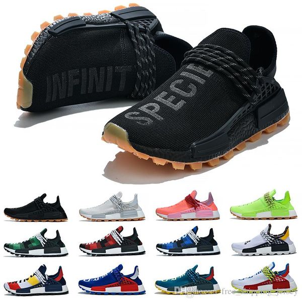 

human race 2019new color running shoes men women mens trainers cream white nerd black sports sneakers outdoors size 36-45