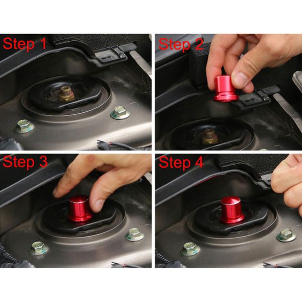 

2x metal dustproof shock absorber screw cap cover for 2008-2015 mazda