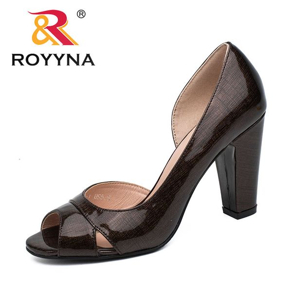 

royyna new style women pumps shallow women shoes high heels lady wedding shoes comfortable light size 5.5-8.5 ing, Black