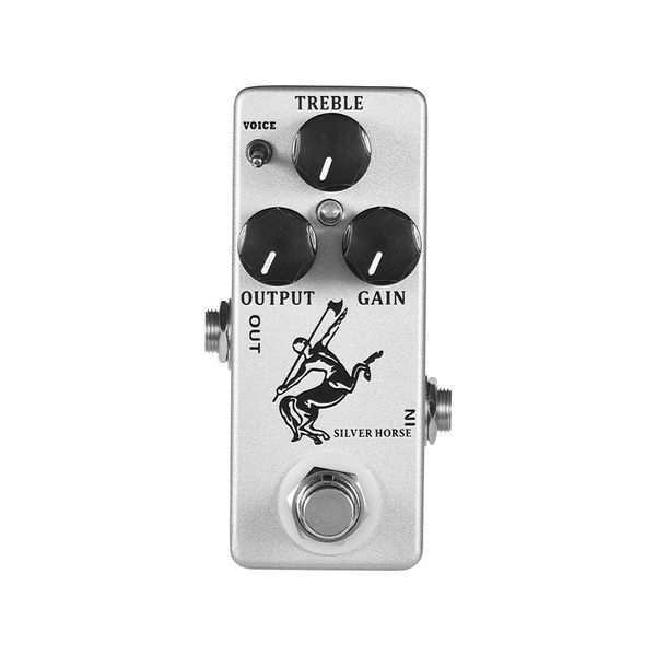 

mosky silver / golden guitar horse педаль overdrive pedal подталкивания гитарный эффект full metal shell правда обход 2 цвета для варианта