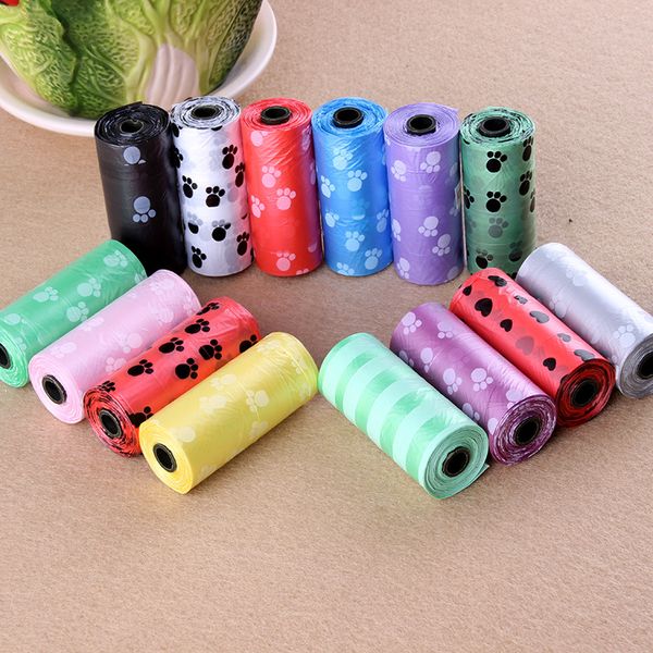 

bags poop bags environment friendly dog waste bags refill rolls pet poop case multi color for dog travel & outdoors