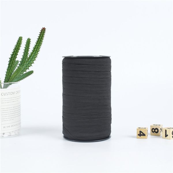 

10m белый черный 6/8 / 10мм нейлон хлопок ленты резинка веревка для diy одежда обувь брюки платье bow tie бюстгальтер stretch аксессуаров, Black;white