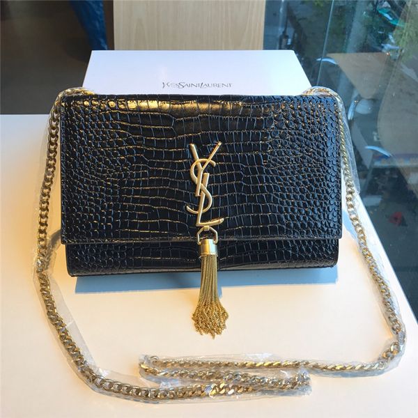 

De igner women handbag houlder bag cla ic genuine leather crocodile kin de igner luxury handbag pur e diagonal package 23 15 4cm