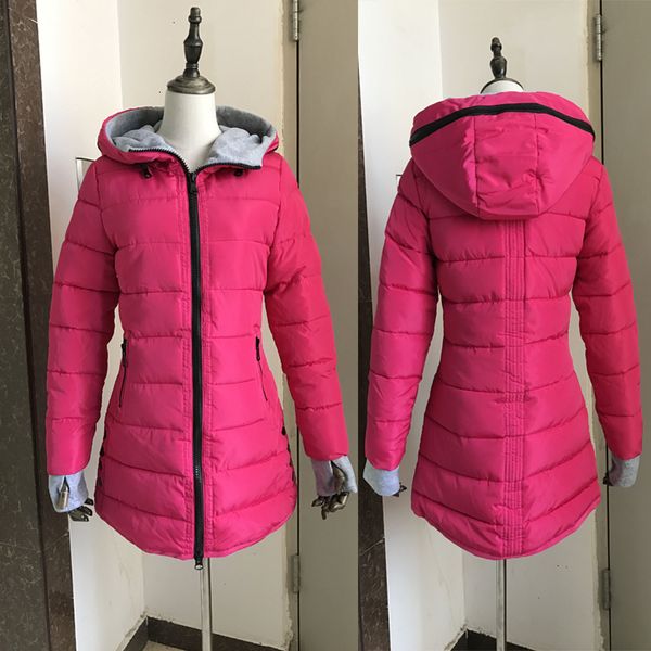 

down coat women down jacket clothing flare sleeve wadded 2019 new womens winter jacket cotton slim parkas ladies xs xxl drop shipping, Black